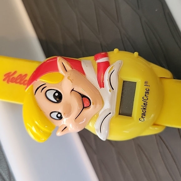 Vintage 1990s Kelloggs Cereal Premium Digital Watch Crackle/Crac! Rice Krispies - Picture 2 of 6